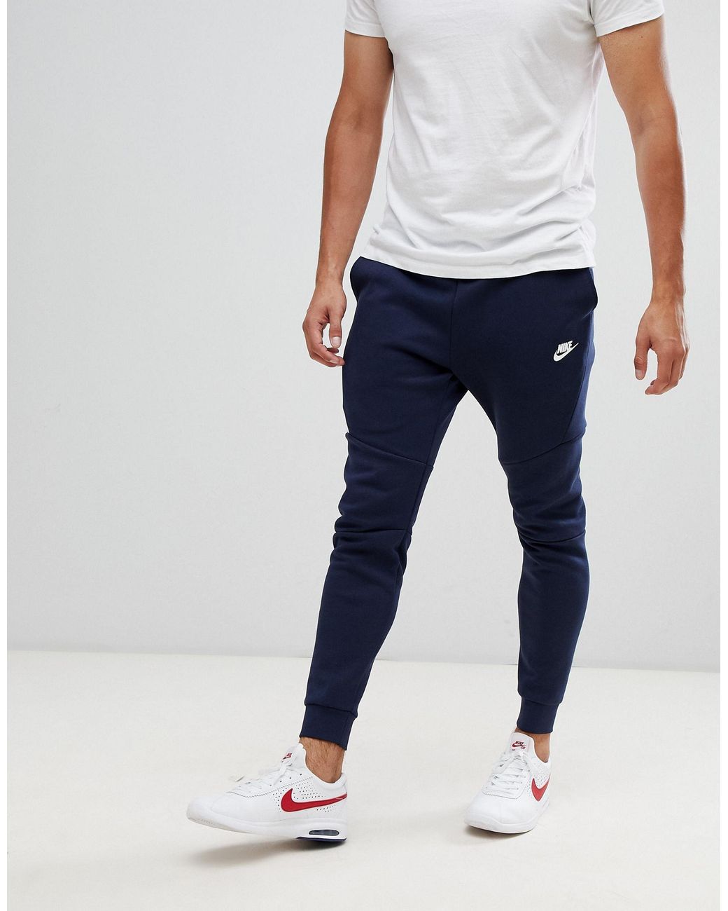Nike Tech Fleece Jogger in Blue for Men | Lyst