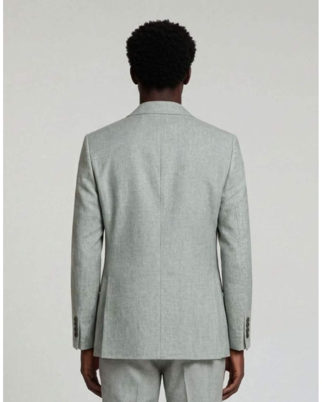 Harry Brown Gray Giacomo Slim Fit Double Breasted Suit Jacket for men