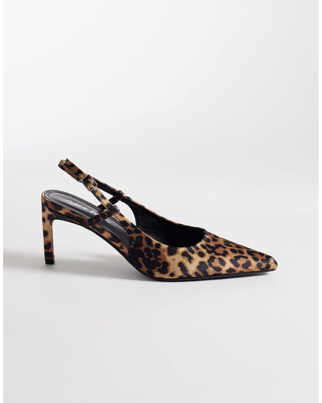 Public Desire White Salsa Sling Back Kitten Heels
