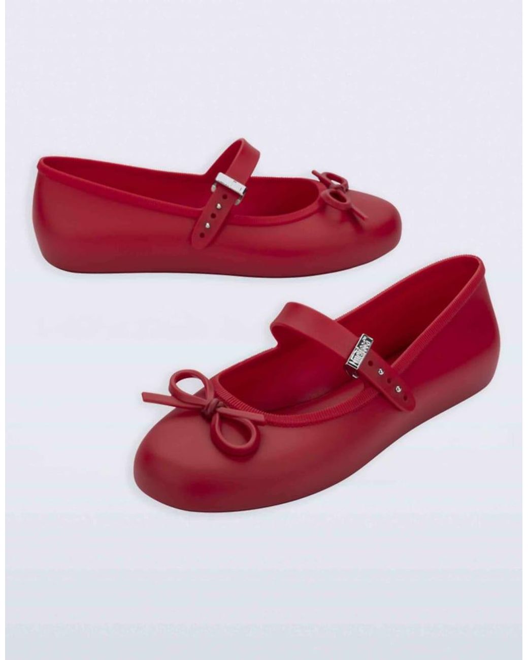 Melissa Red Soft Ballerina Delicate Bow