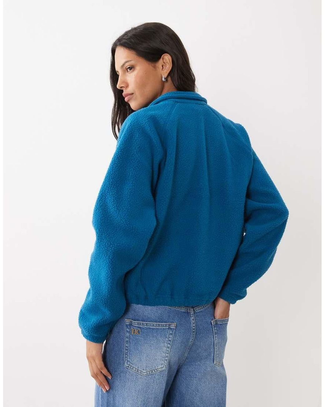 Columbia Blue Jasper Ridge Pebbled Full Snap Fleece