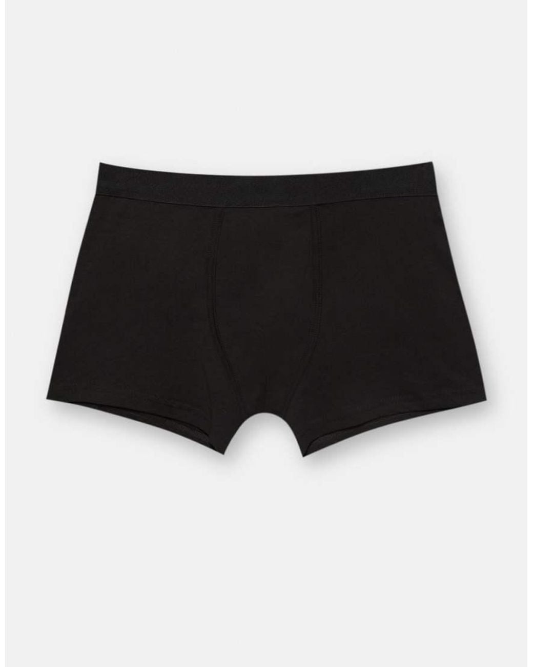 Pull&Bear Black Pack Of 3 Stwd Boxers for men