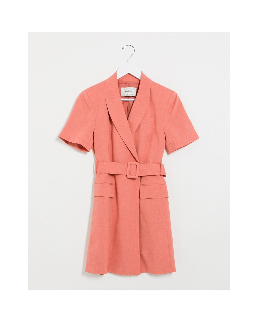 Vestido estilo americana en rosa Stradivarius de color Rosa | Lyst