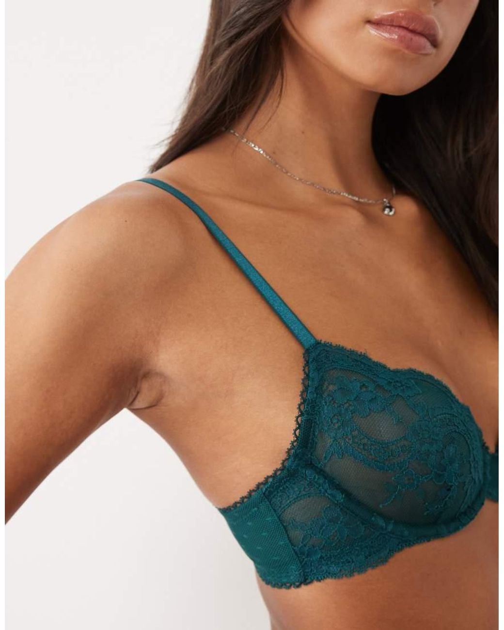 ASOS Blue Lola Lace Underwired Bra