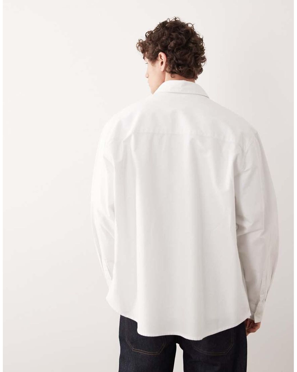 Camicia Oxford Super Oversize Bianca di ASOS COLLECTIVE in White da Uomo