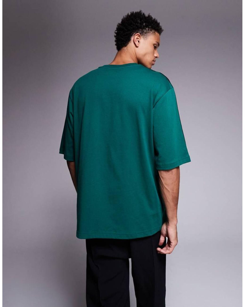 Adidas Originals Adicolor Oversized T shirt In Green For Men Lyst UK adidas-originals-adicolor-oversized-t-shirt-in-green-for-men-lyst-uk