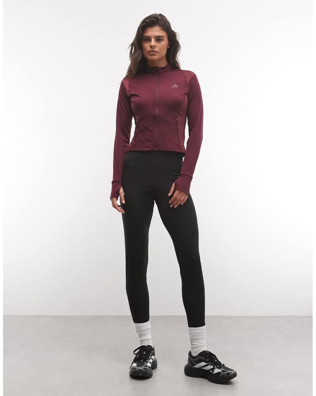 Adidas Originals Purple Adidas Training Power Essentials Jacket