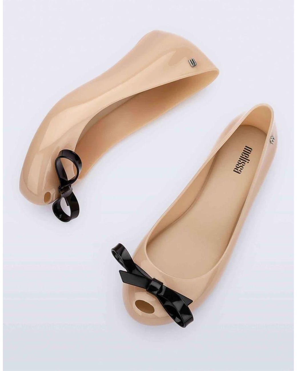 Melissa Pink Ultragirl Bow Iii Ballerina Flats