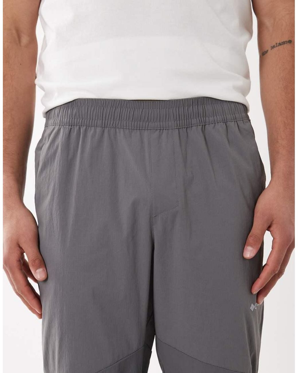 Columbia Gray Tech Wind Track Pants for men
