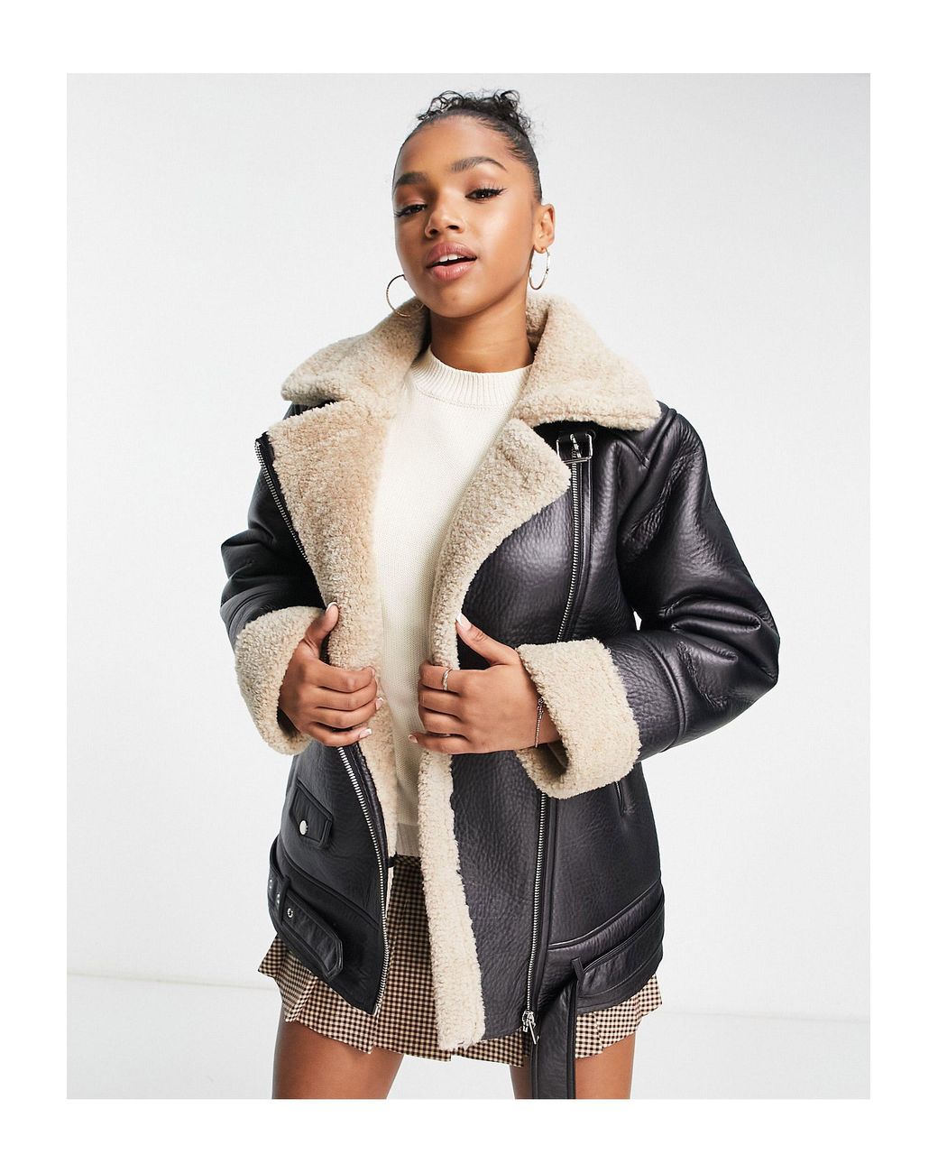 Aviator jacket shop h&m
