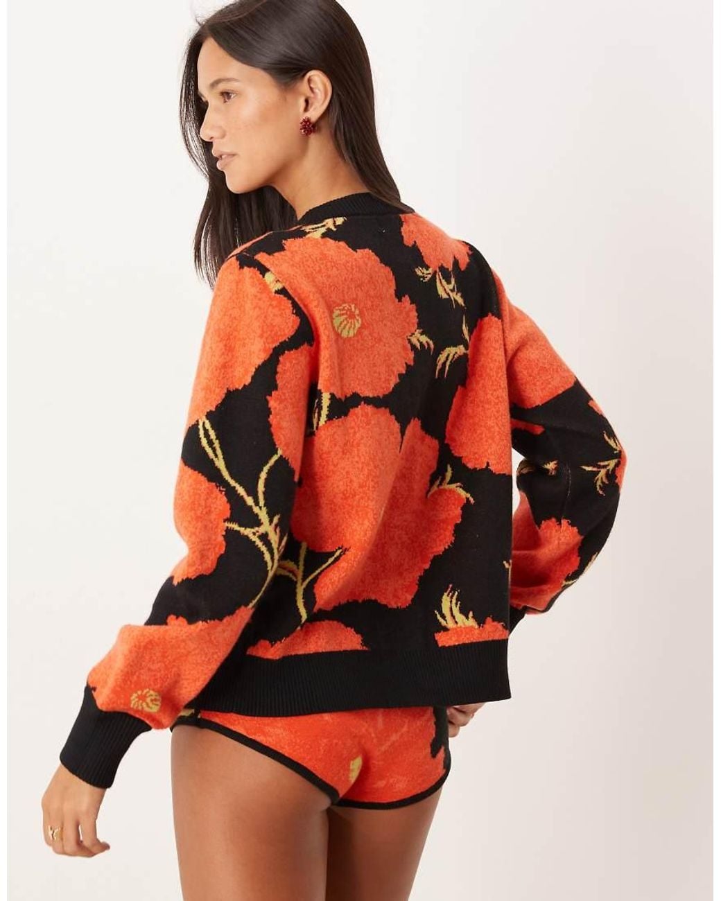 Never Fully Dressed Orange Oversized Cardigan Co-Ord