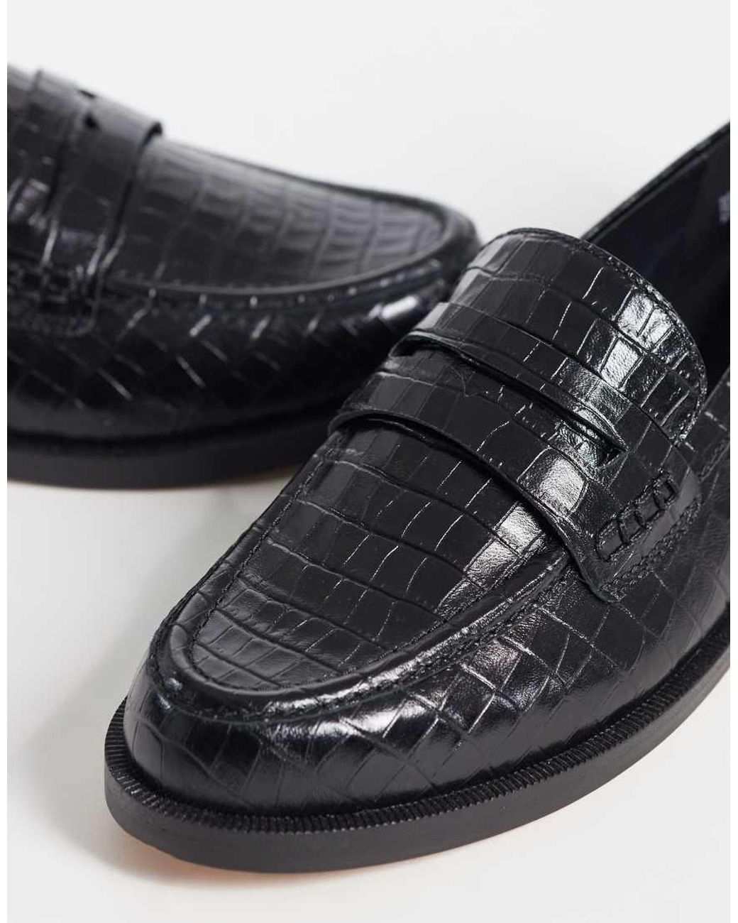 Clarks Blue Straven Penny Loafers