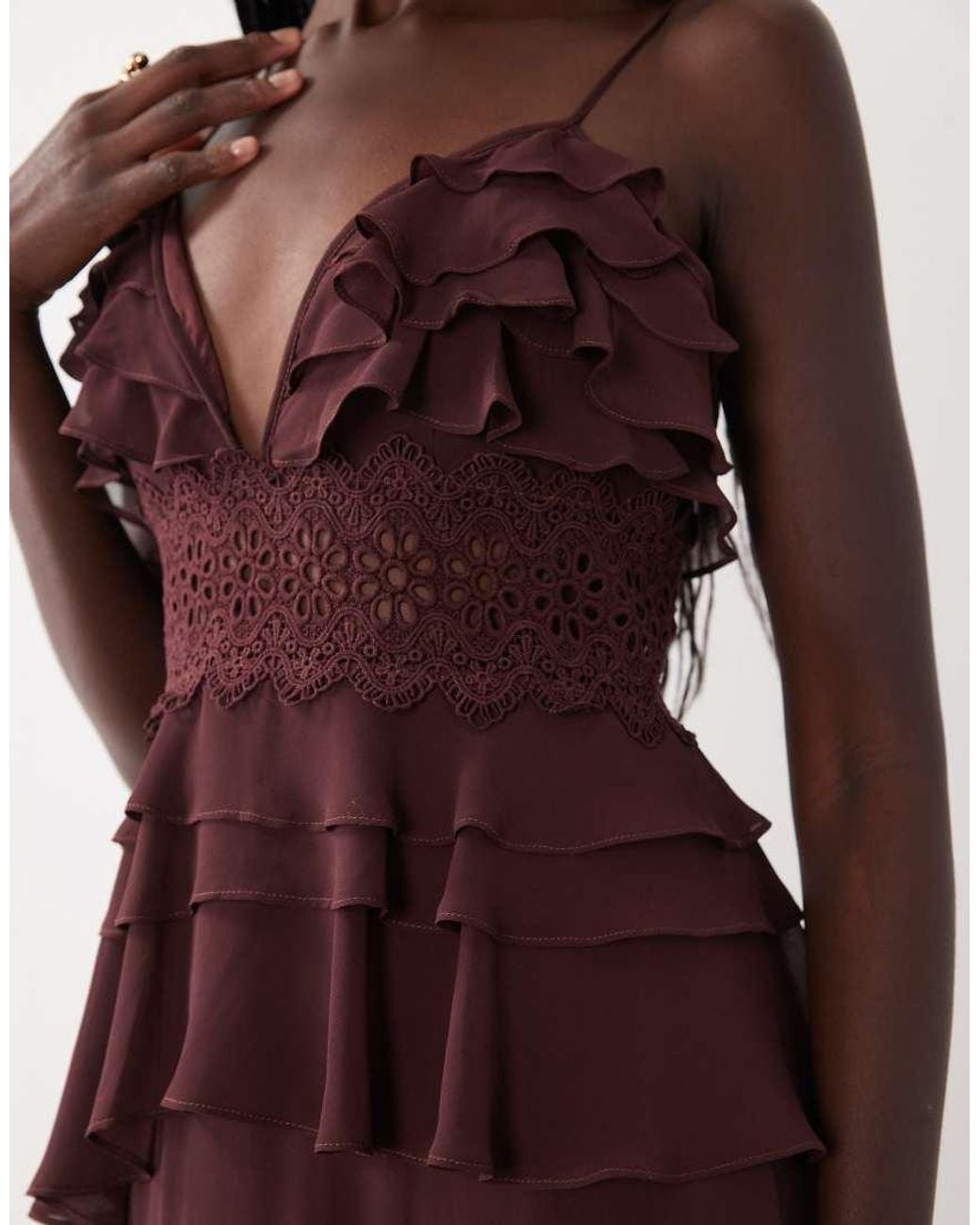 True Decadence Tiered Ruffle Maxi Dress