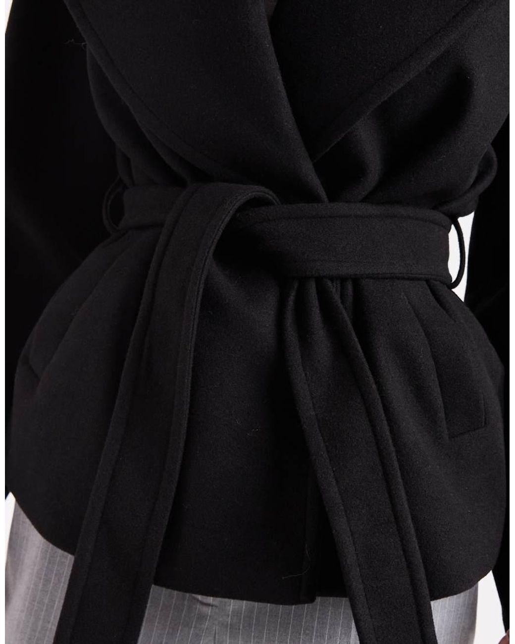 Vero Moda Black Belted Short Formal Jacket