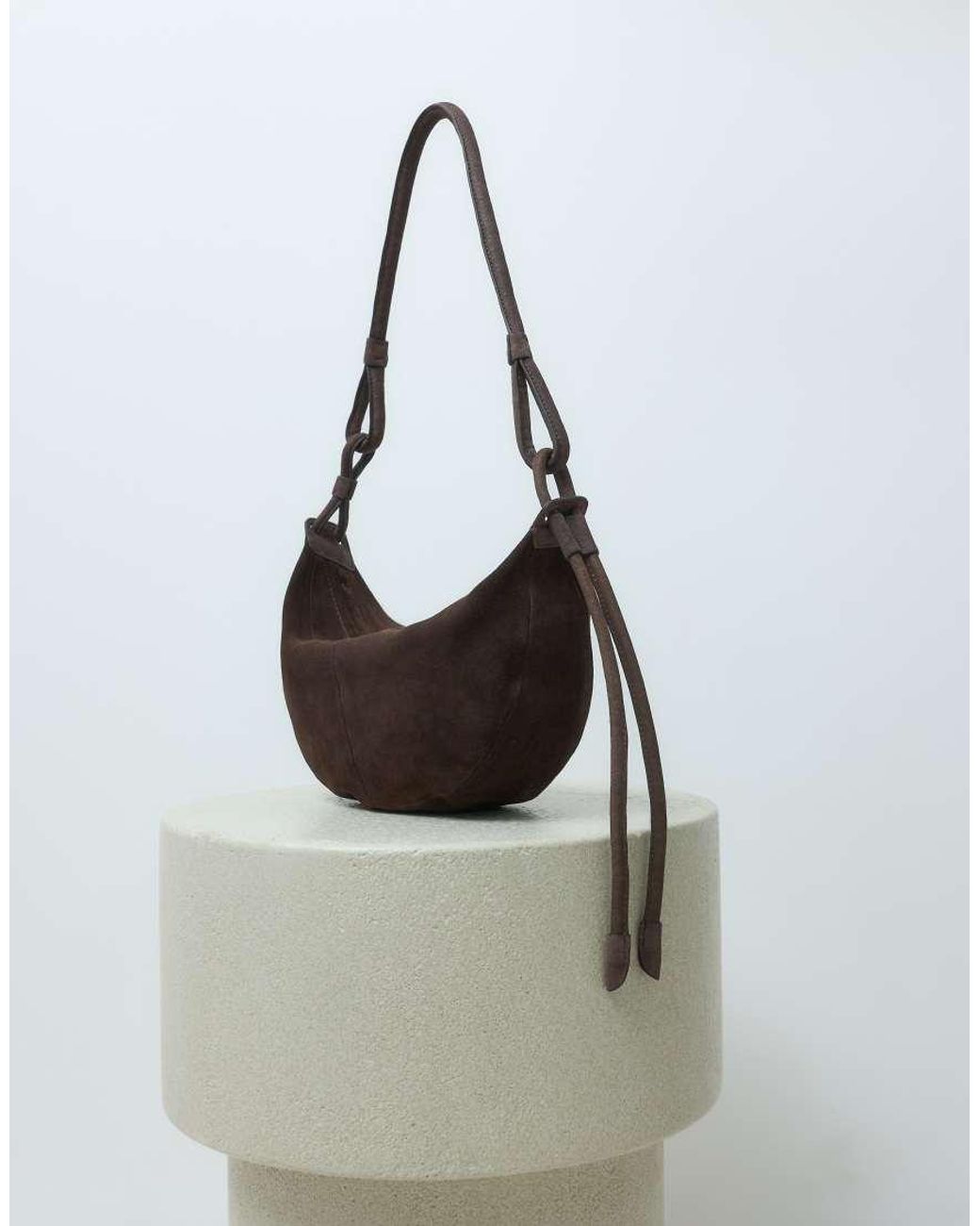 ASOS White Suede Sling Crossbody Bag