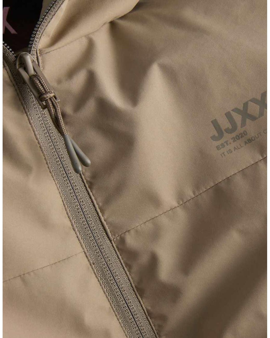 JJXX Brown Moon Lightweight Water-resistant Short Hooded Jacket