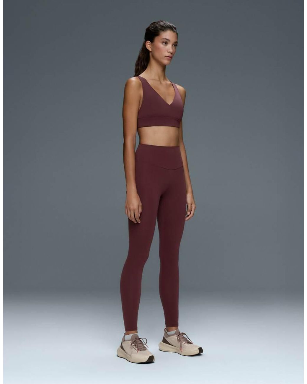 Oysho Red Comfortlux High-Waisted Ankle-Length Leggings