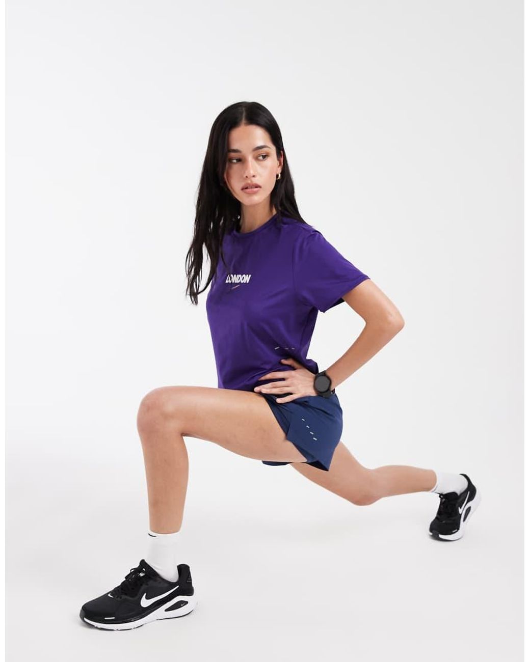 Nike Blue Swift Dri-fit City Marathon T-shirt