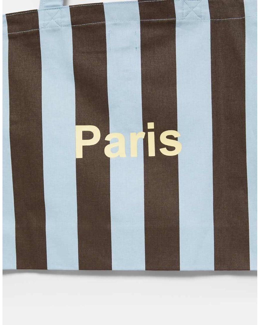 Borsa Tote A Righe di Pull&Bear in Blue