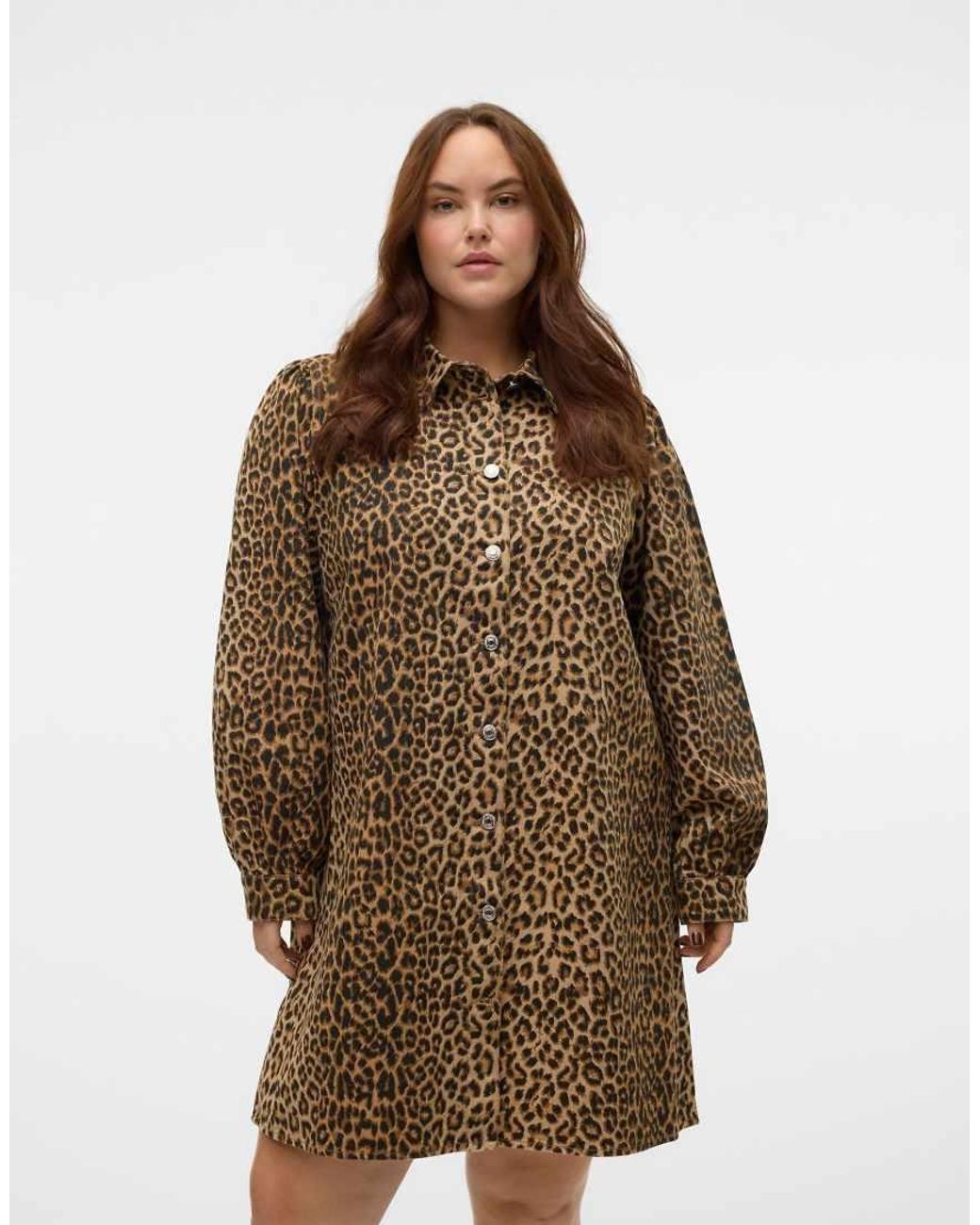 Vero Moda Brown Denim Dress