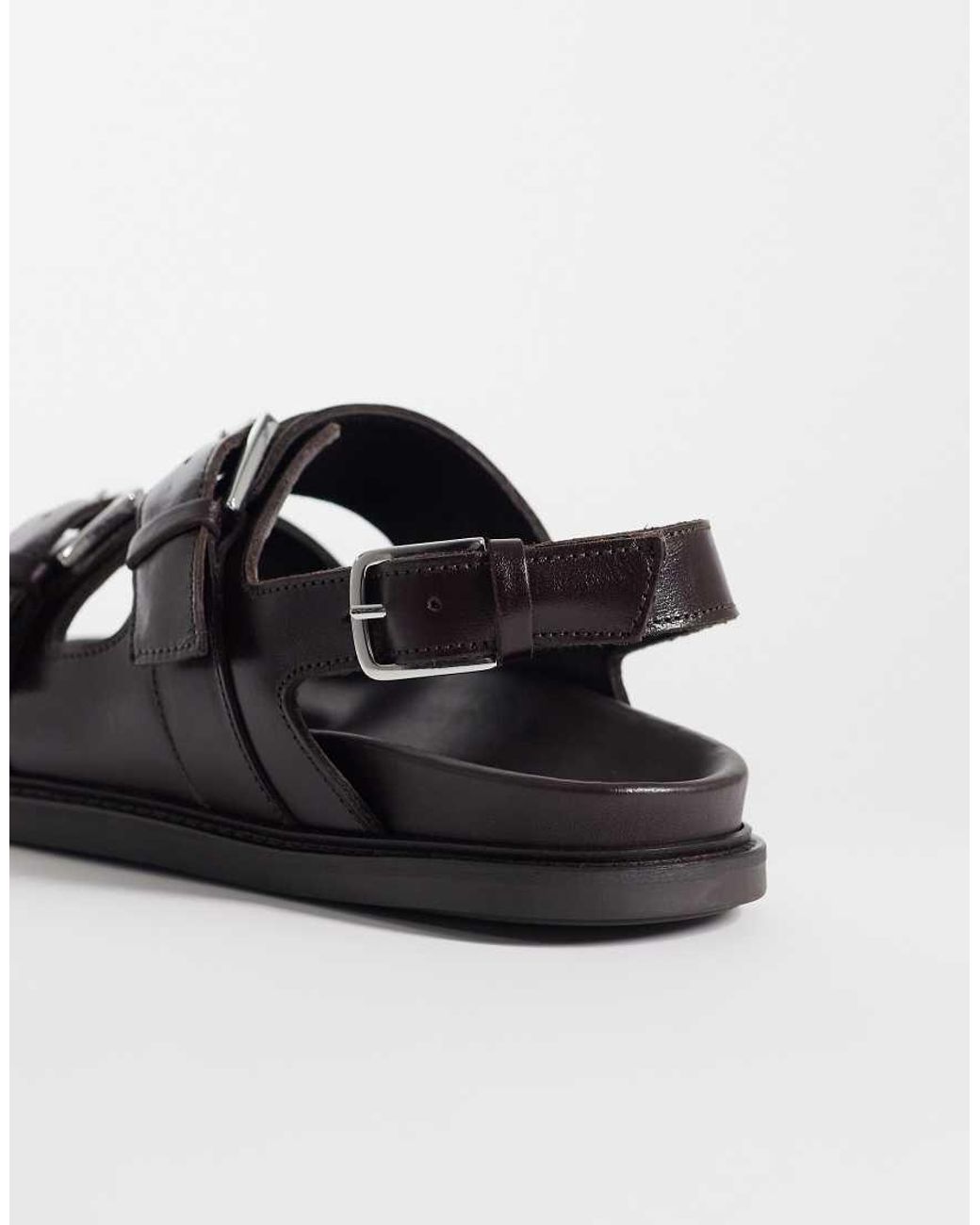 & Other Stories Brown Leather Sandals