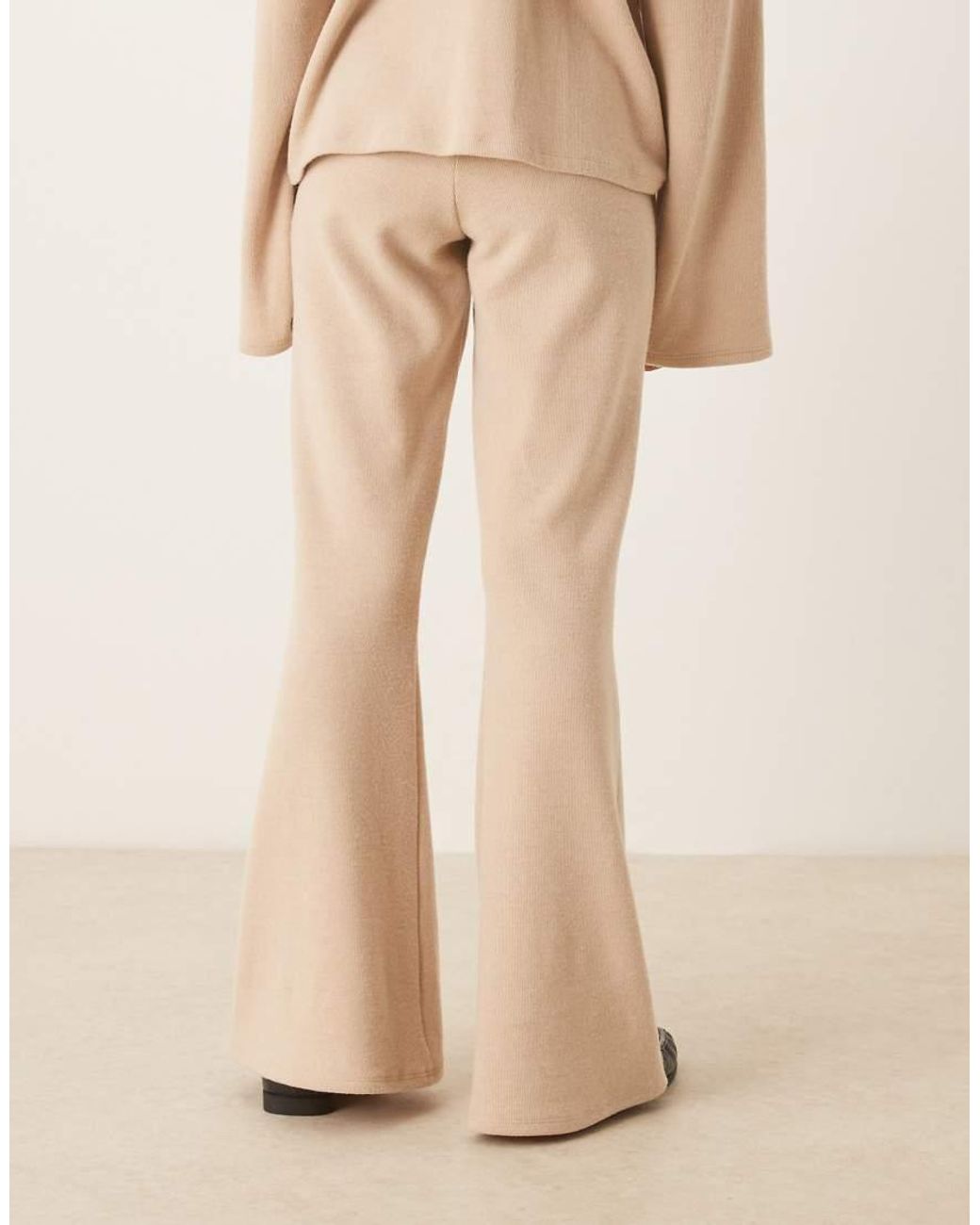 ASOS Natural Supersoft Flare Trouser