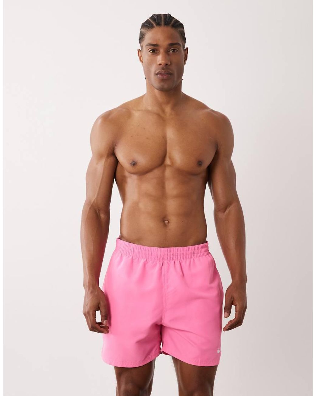 Nike Pink Nike 5 Inch Volley Swim Shorts for men