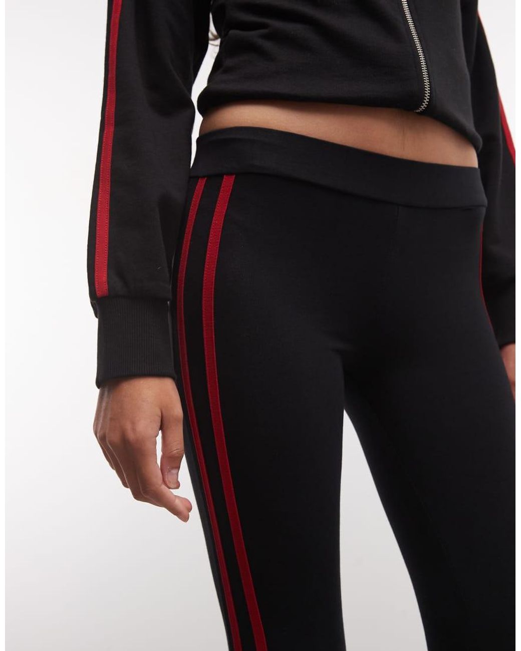 Collusion Black Sporty Capri Trouser