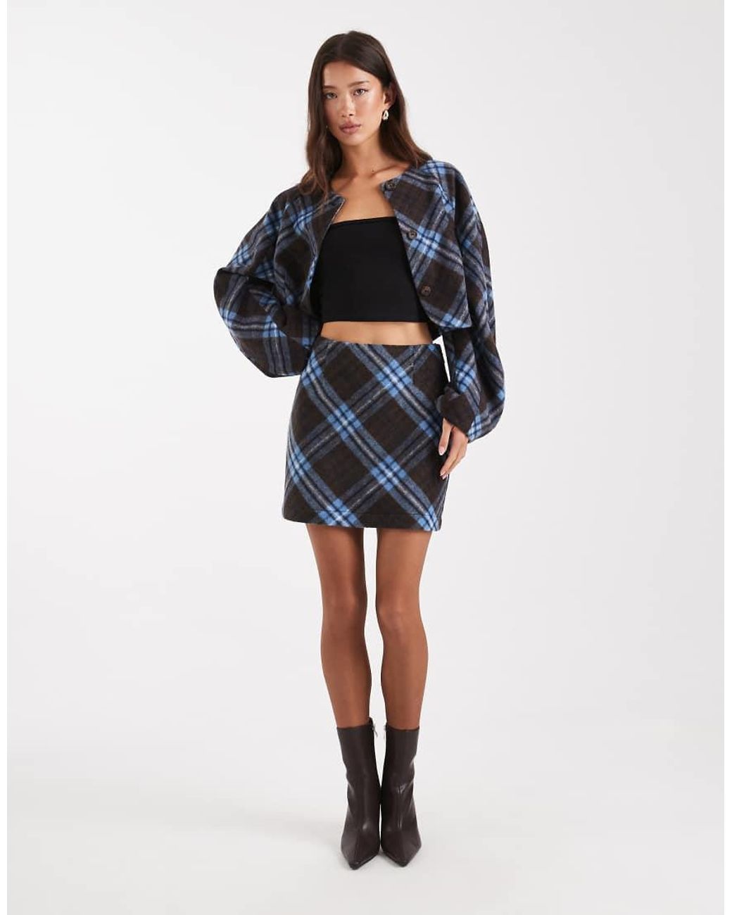ASOS Blue Tailored Skirt