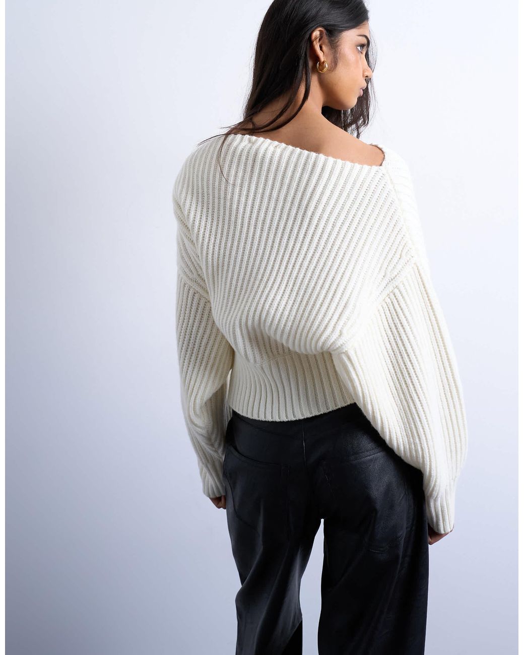 TOPSHOP White – strickpullover