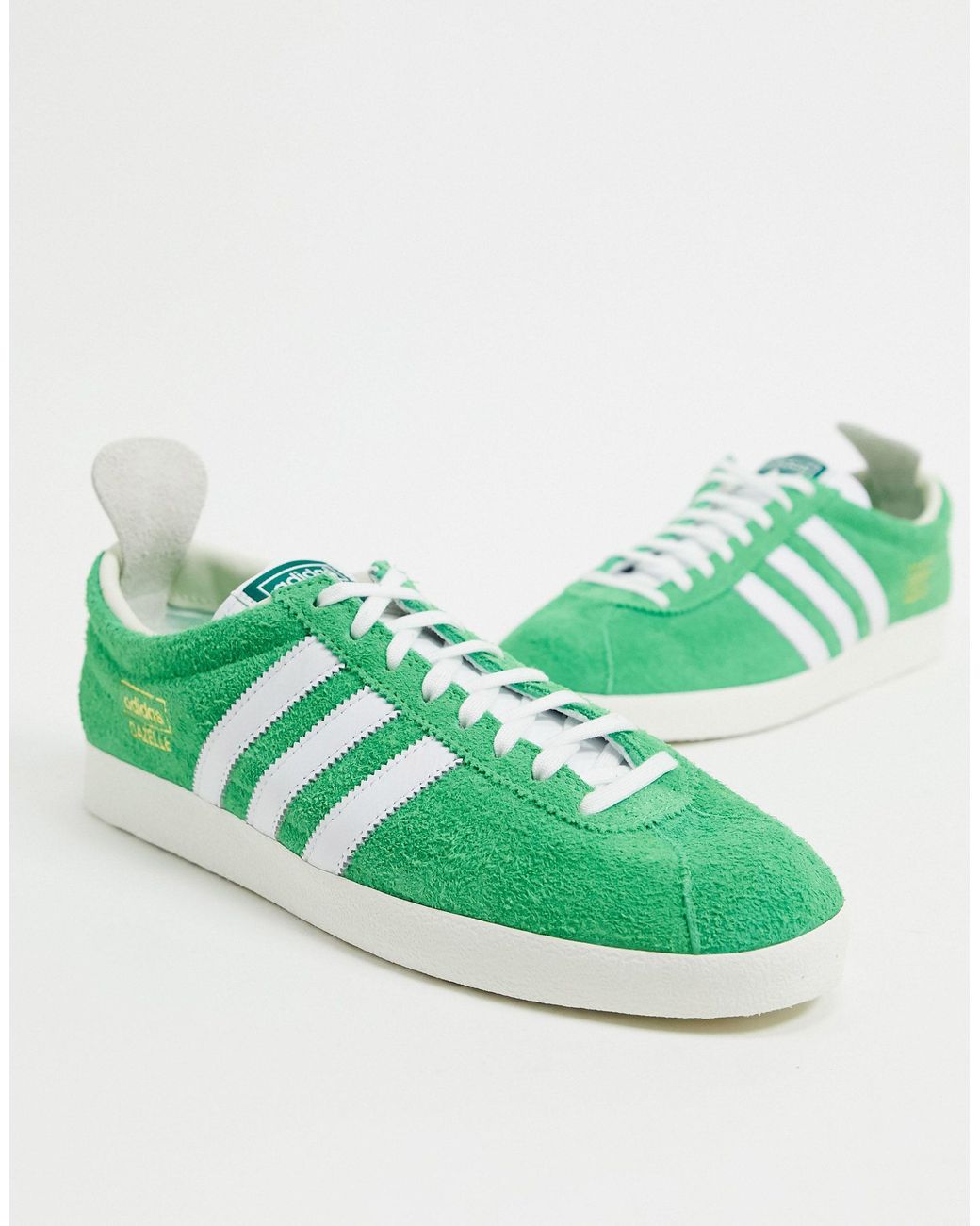 adidas Originals Gazelle Vintage Trainers in Green | Lyst UK