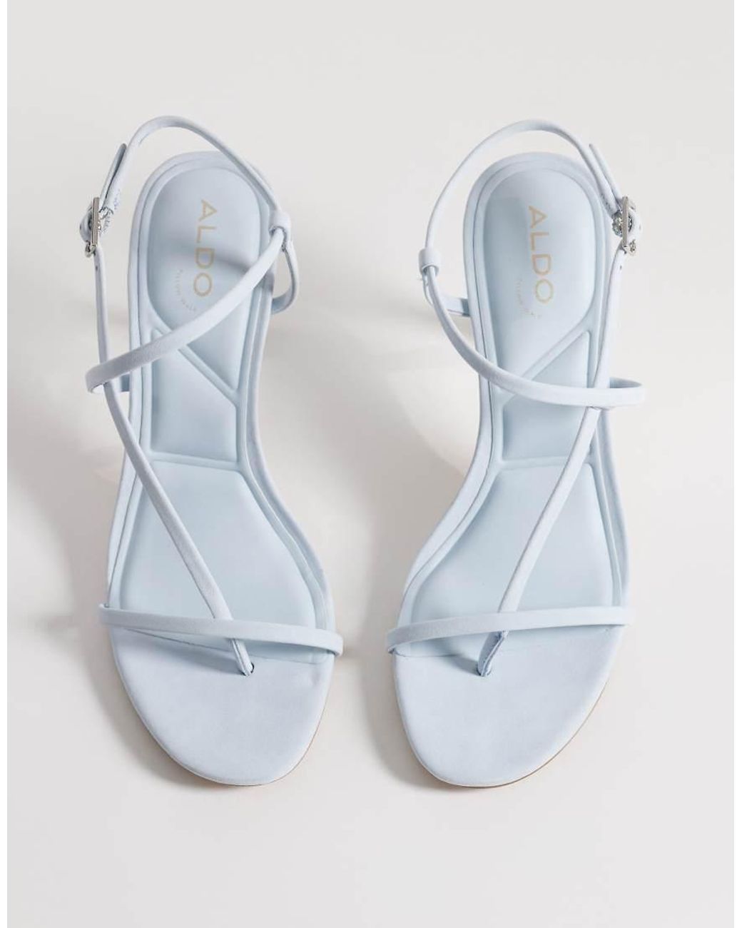 ALDO White Nallia Strappy Heeled Sandal