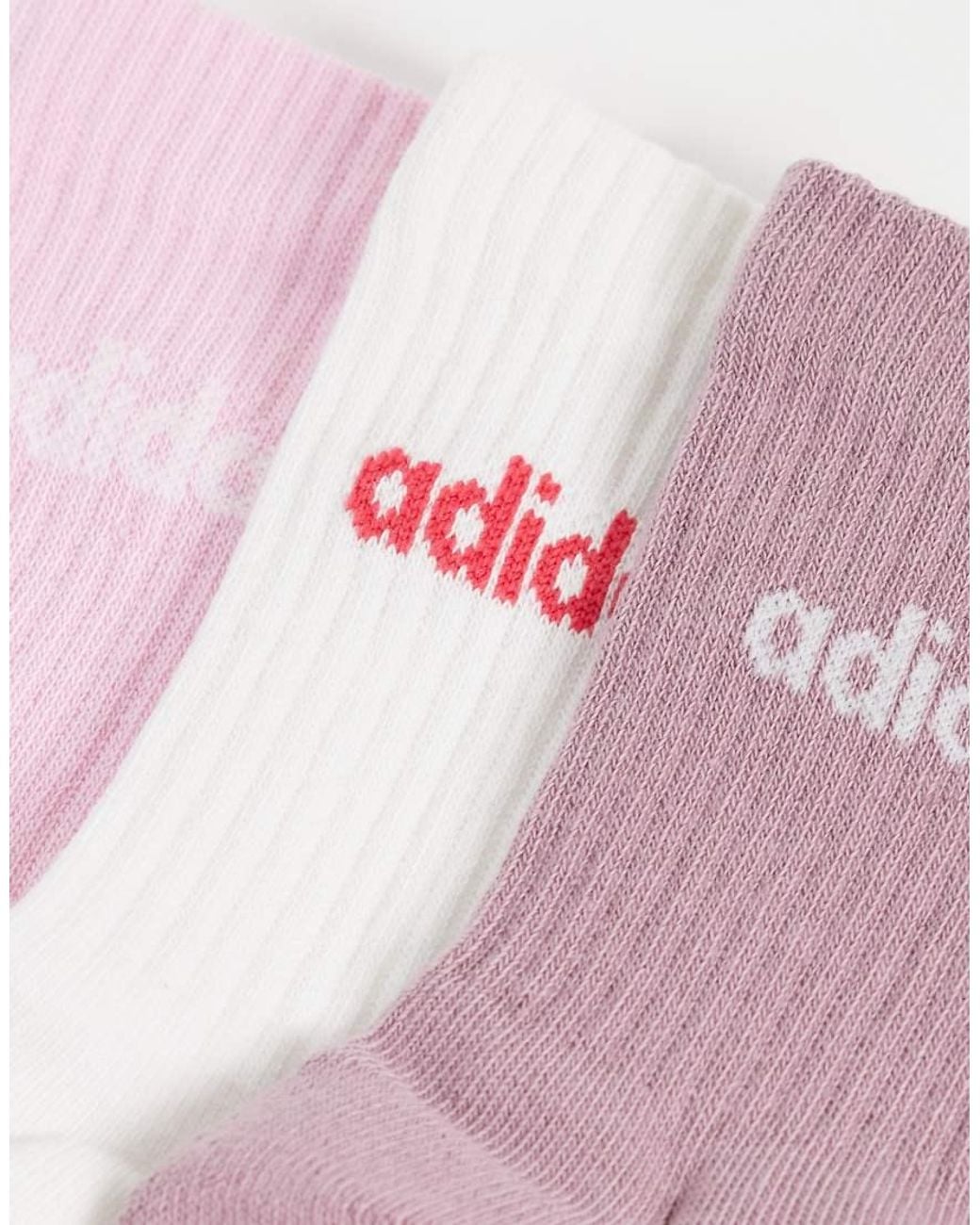 Adidas Originals Pink Adidas Training Crew Socks