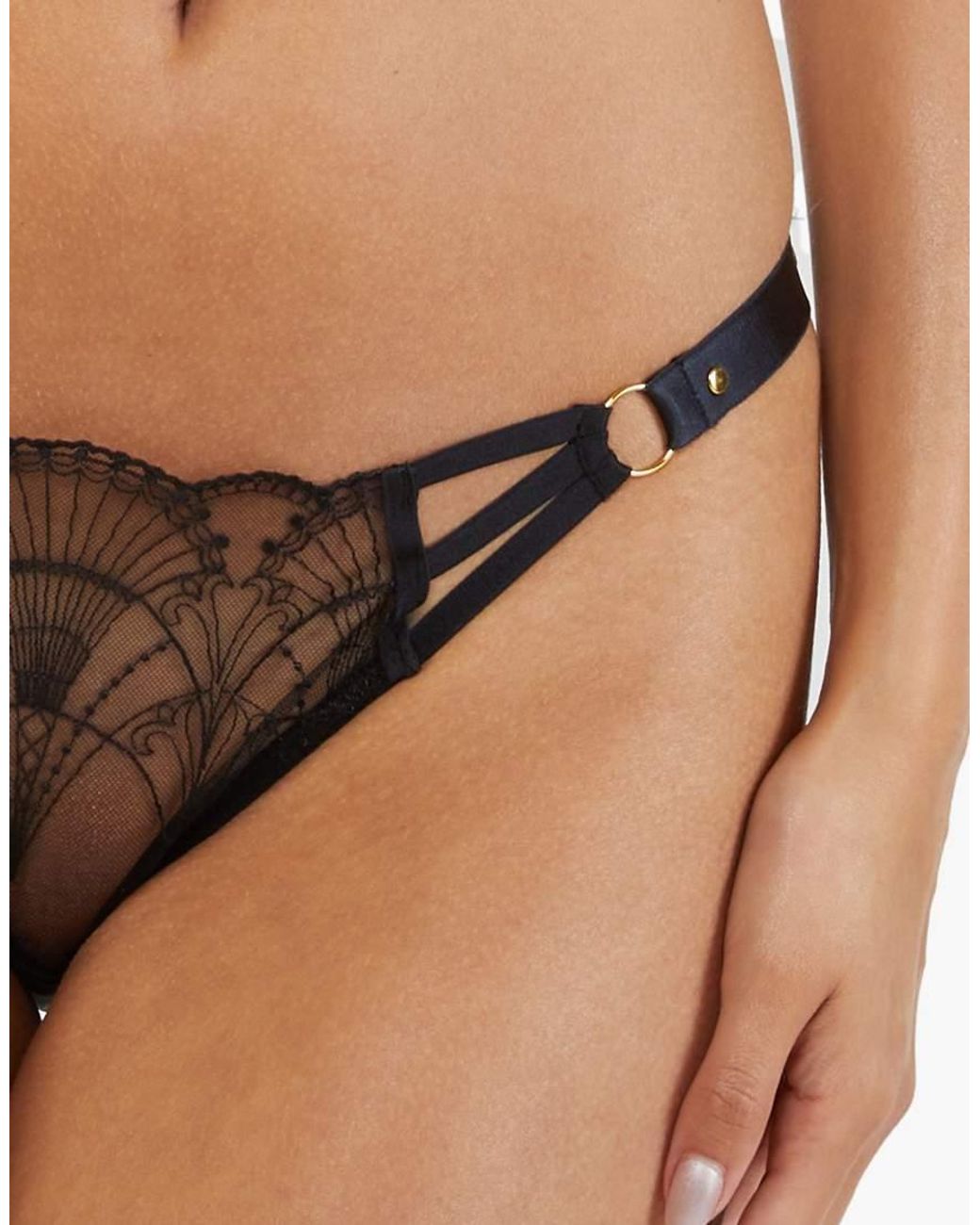Playful Promises Brown Pippa Deco Embroidered Brief