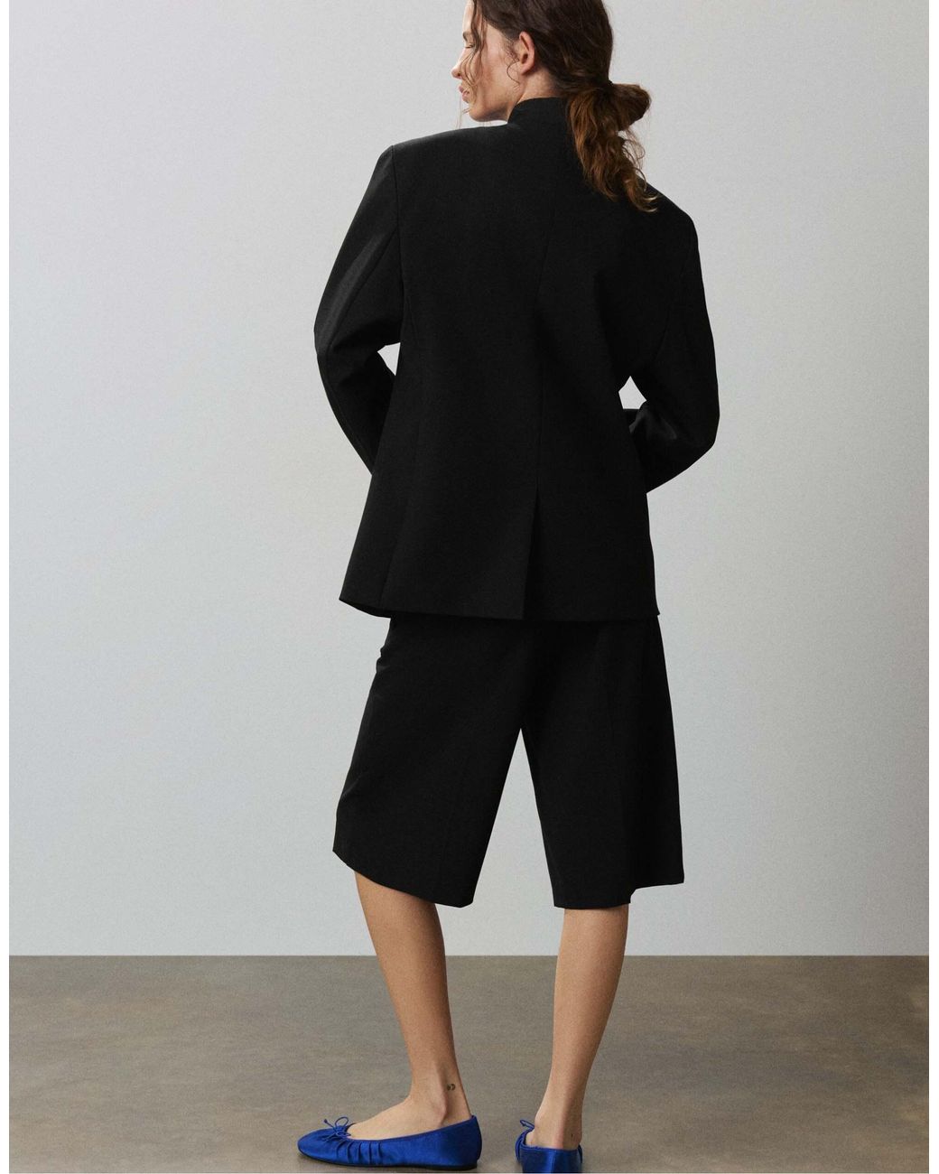 Blazer croisé regular Pull&Bear en coloris Black