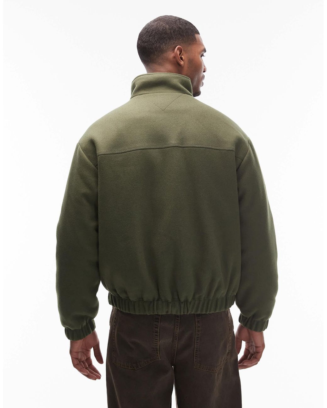 Tommy Hilfiger Green Essential Wool Padded Jacket for men