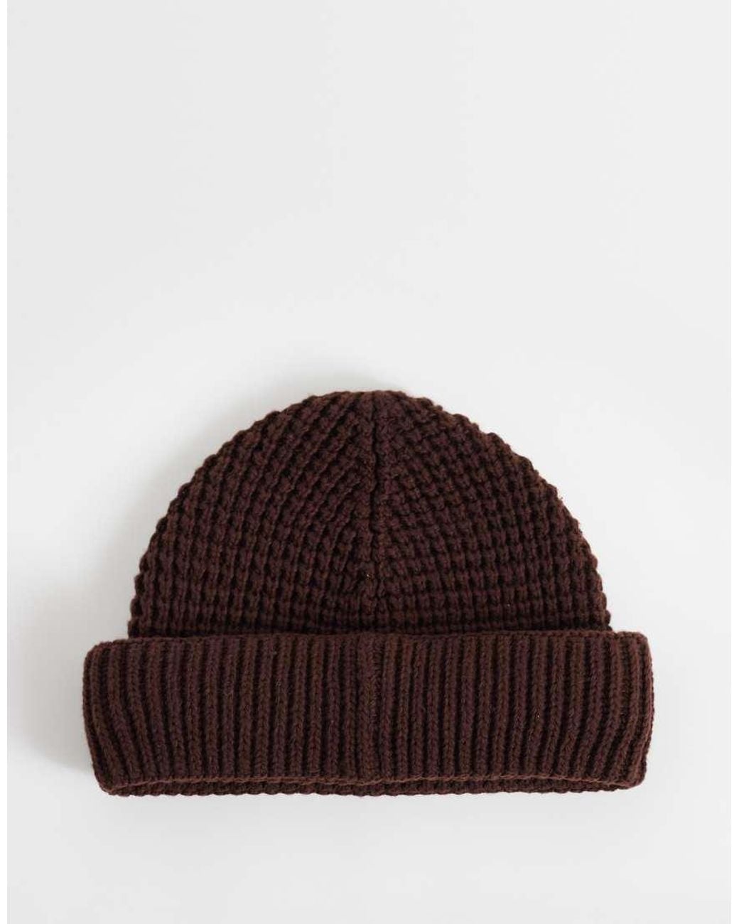 Reclaimed Vintage Brown Unisex Fisherman Beanie