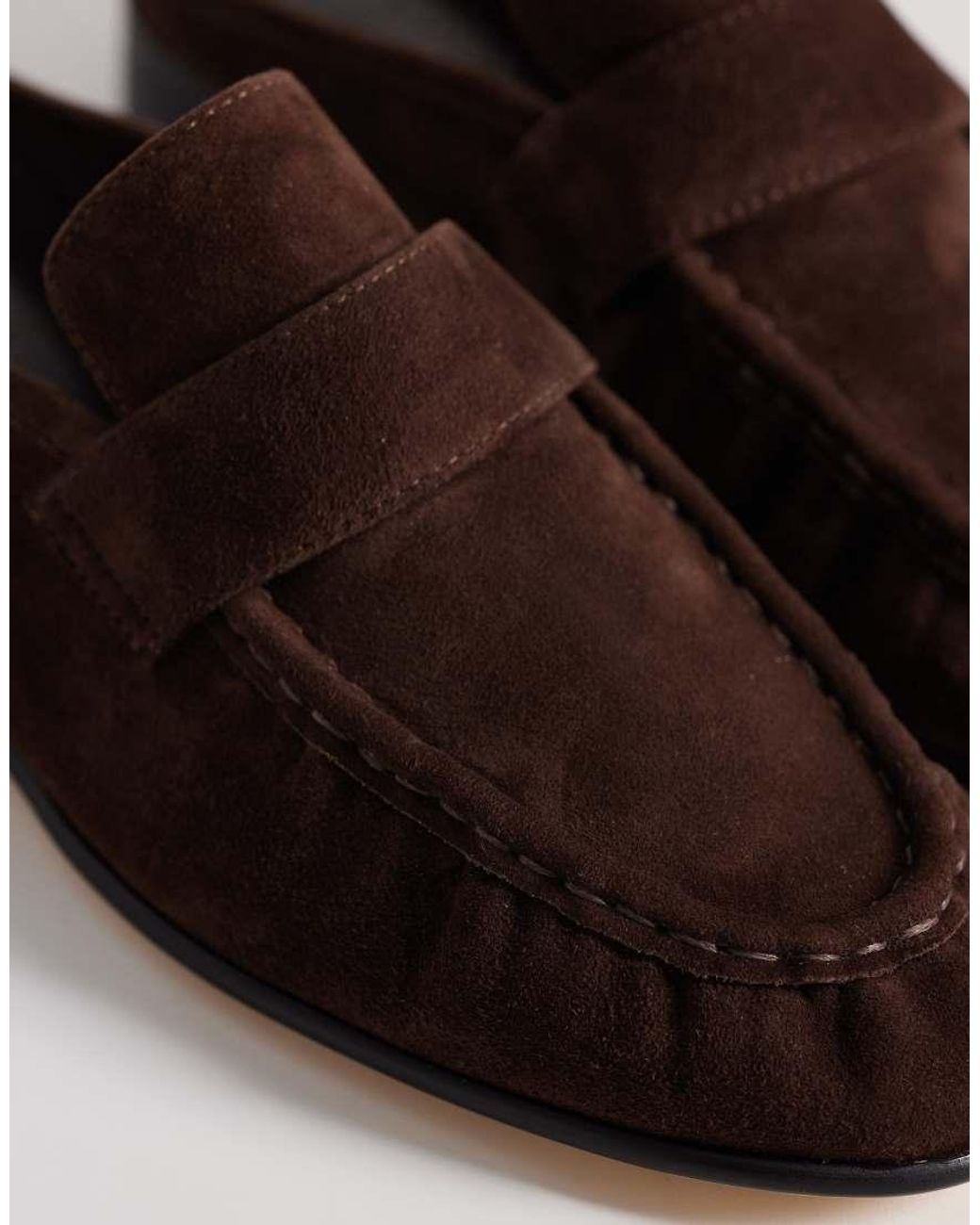 Tony Bianco Brown Glacier Loafer Mules