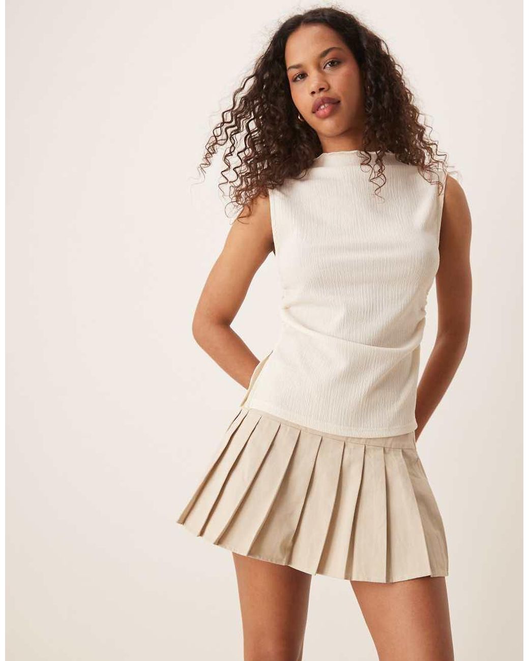 Glamorous Natural Mini Skirts