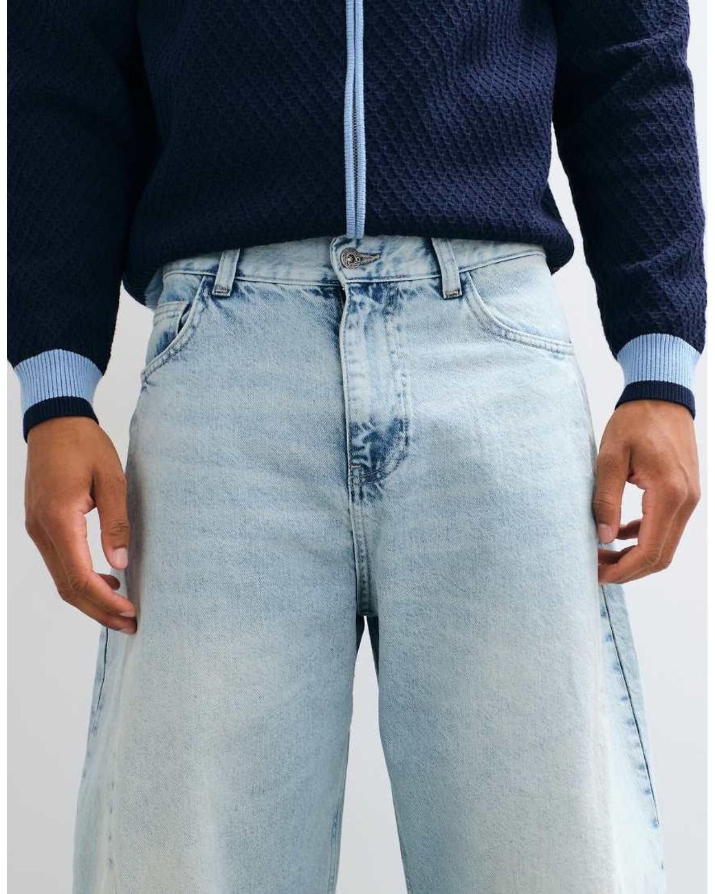 ASOS Blue Cocoon Jeans for men