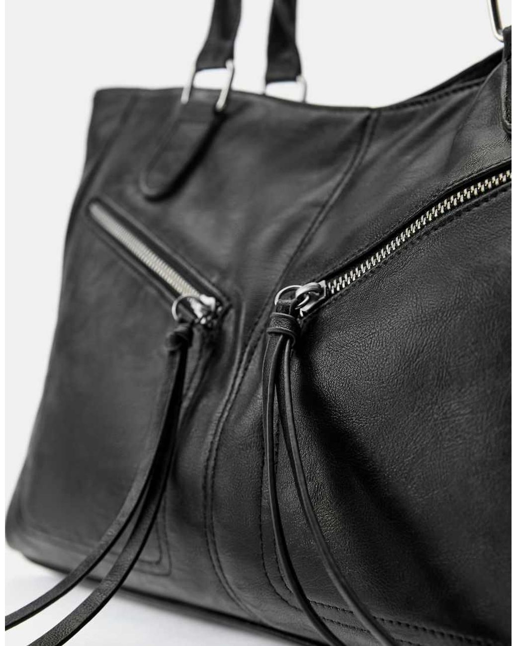 Pull&Bear Black Shopper Bag
