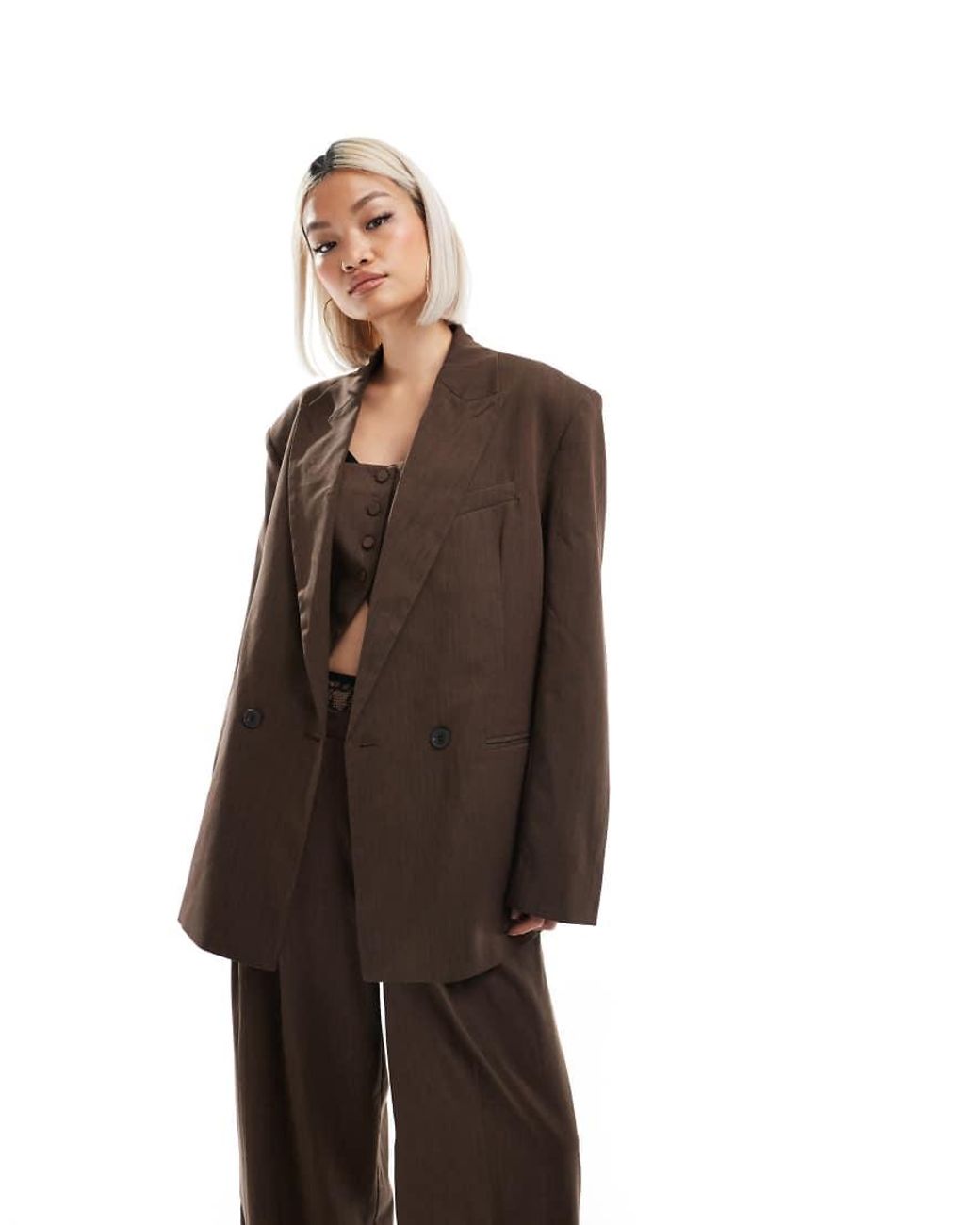 Bershka Oversize Blazer Kunstleder Blazer Bershka Bershka Oversized Faux  Leather Blazer In Black ASOS