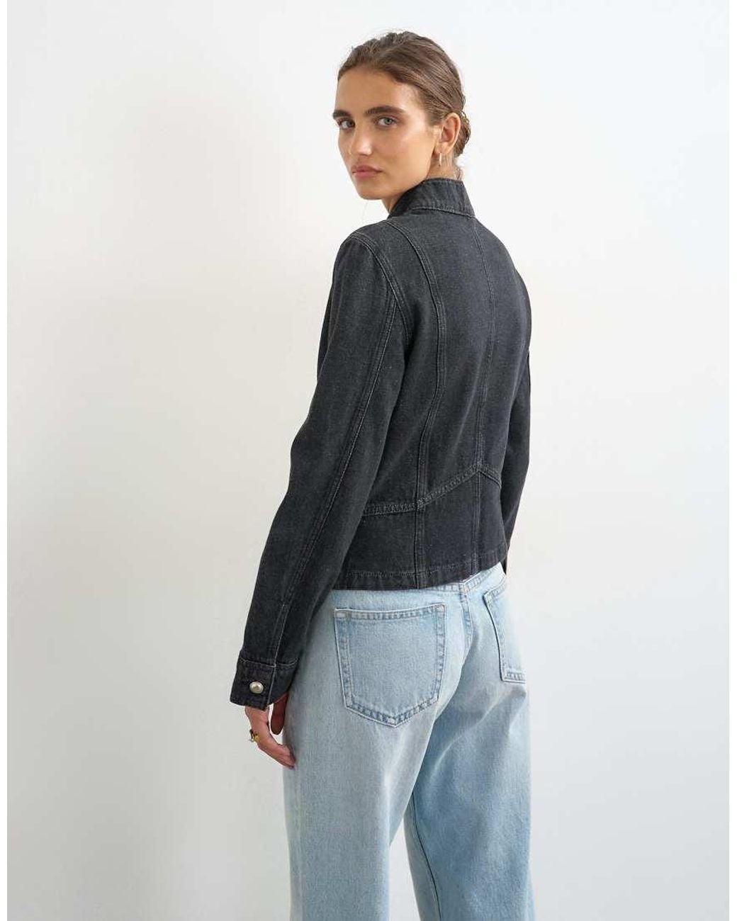 TOPSHOP Blue Denim Drummer Jacket