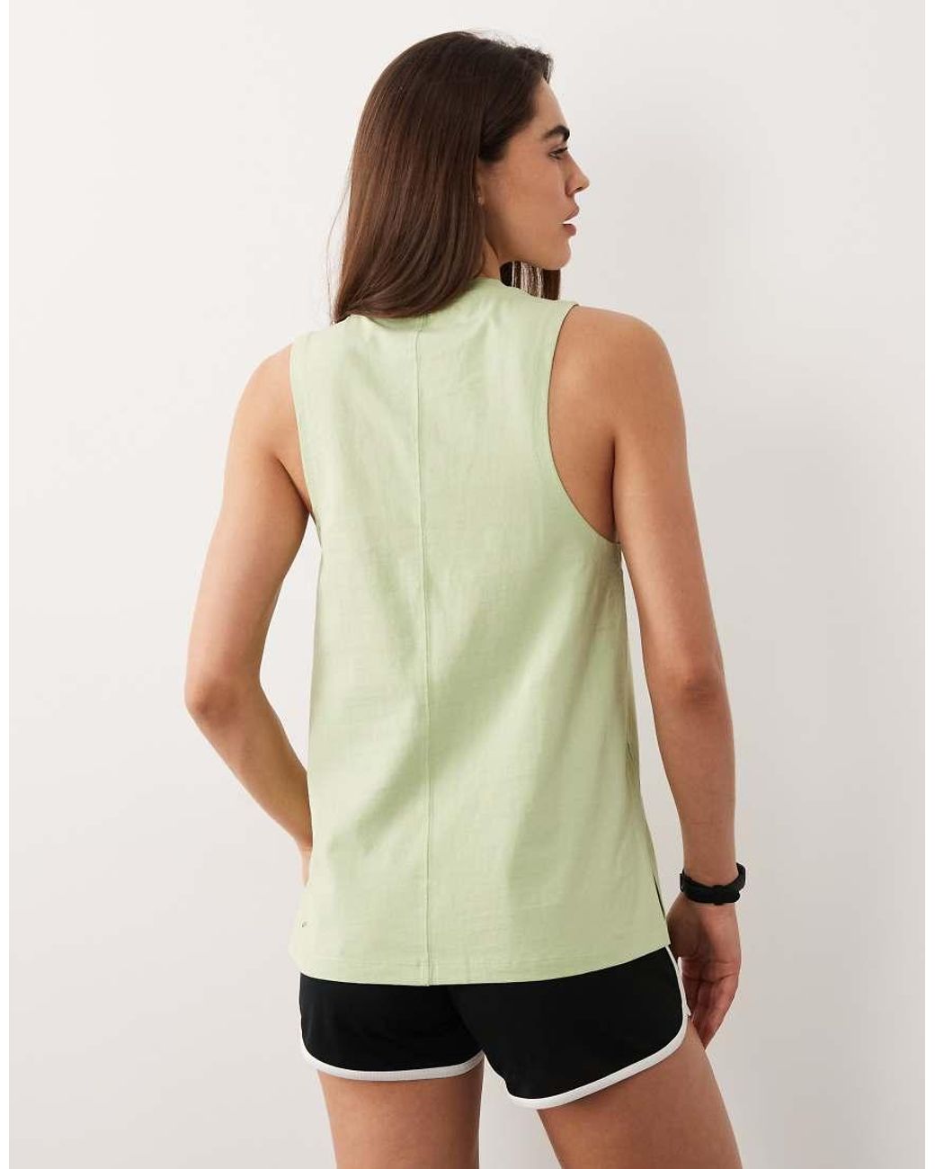 4505 Green Icon Cotton Drop Armhole Vest With Quick Dry Finish