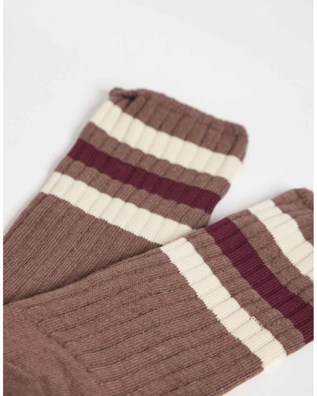 Adidas Originals Brown 2 Pack Ribbed Socks for men