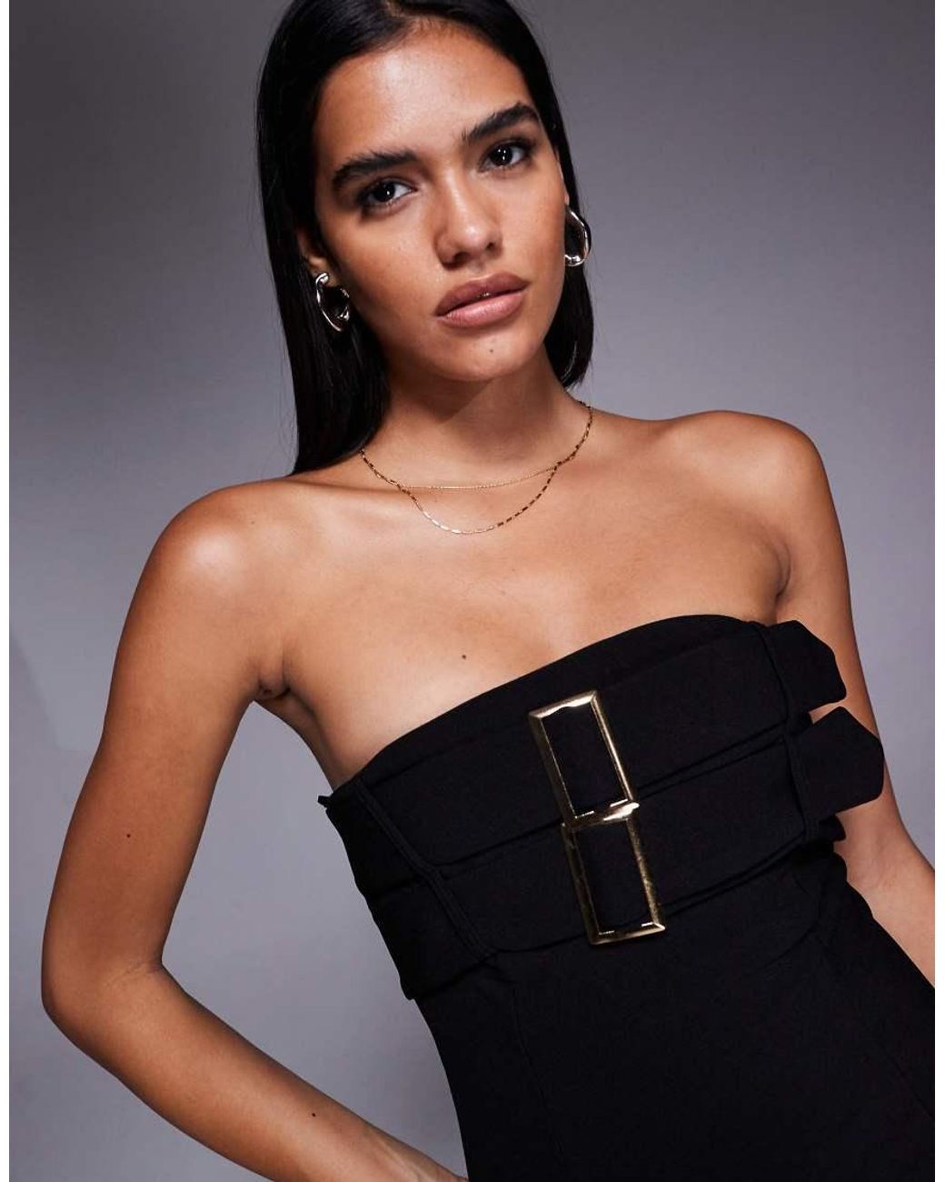 River Island Blue Belted Midi Dress