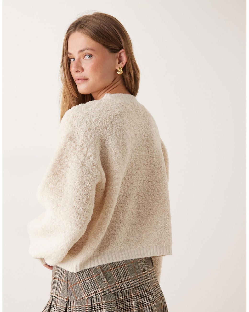 Jdy Natural Teddy Cardigan