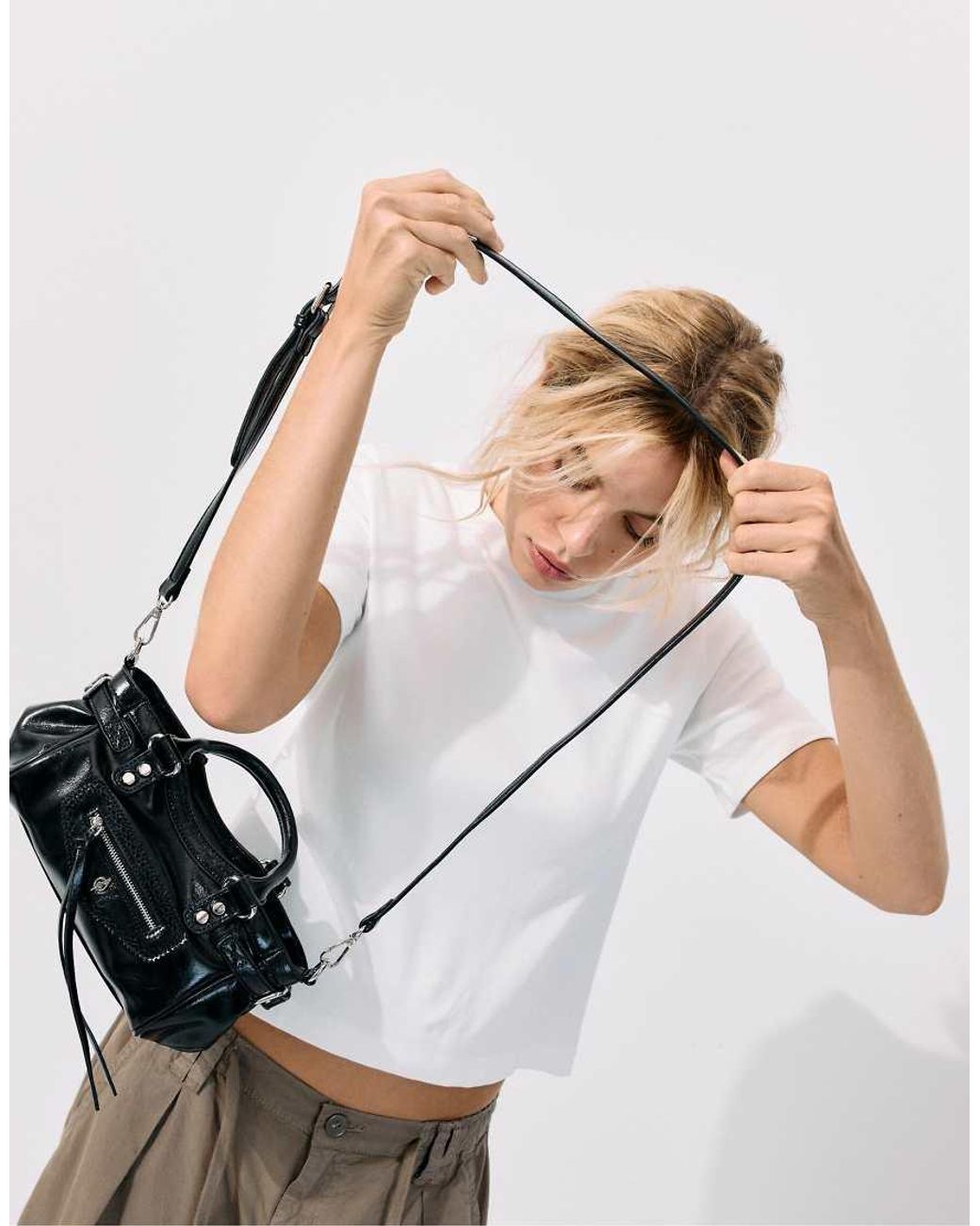 Stradivarius Blue City Crossbody Bag