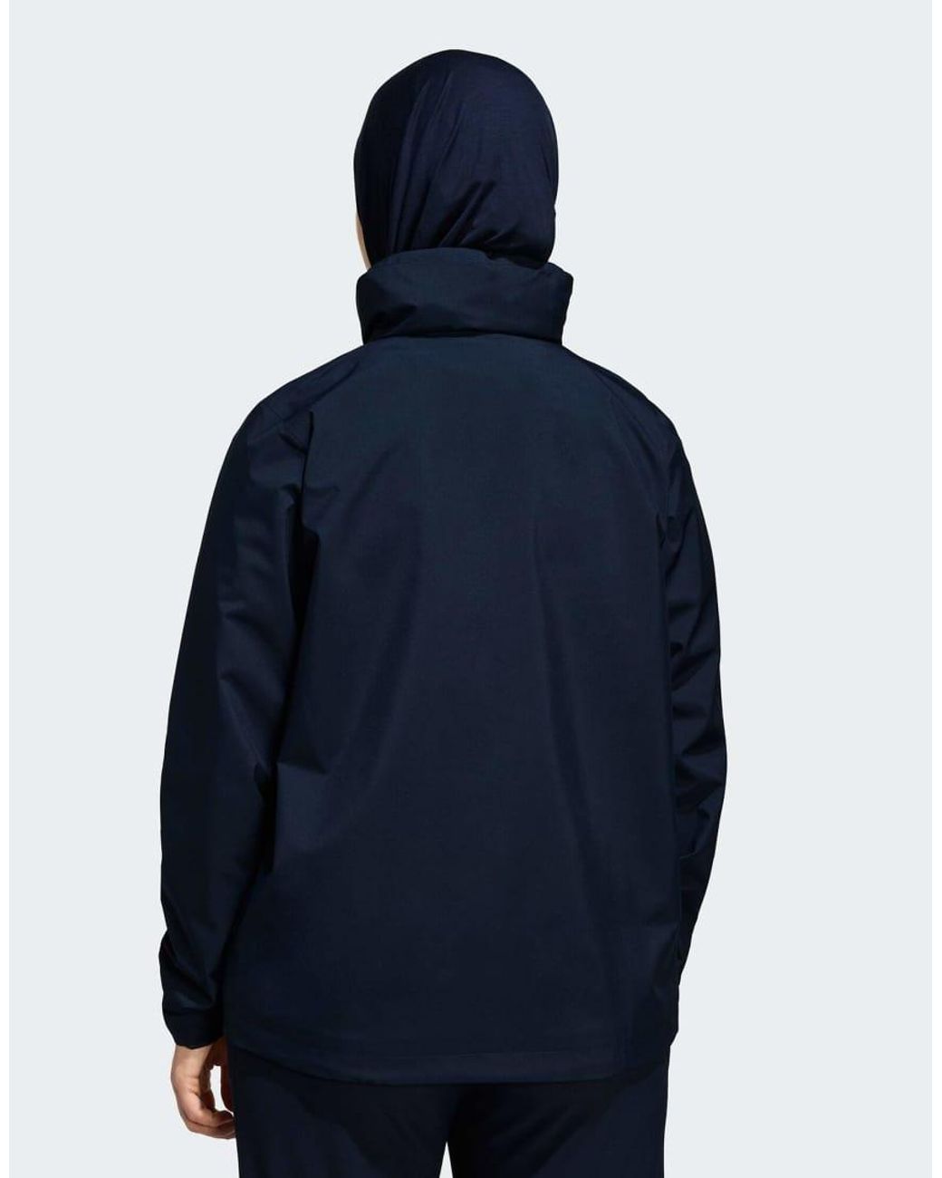 Adidas Originals Blue Multi Essentials 2L Rain Jacket