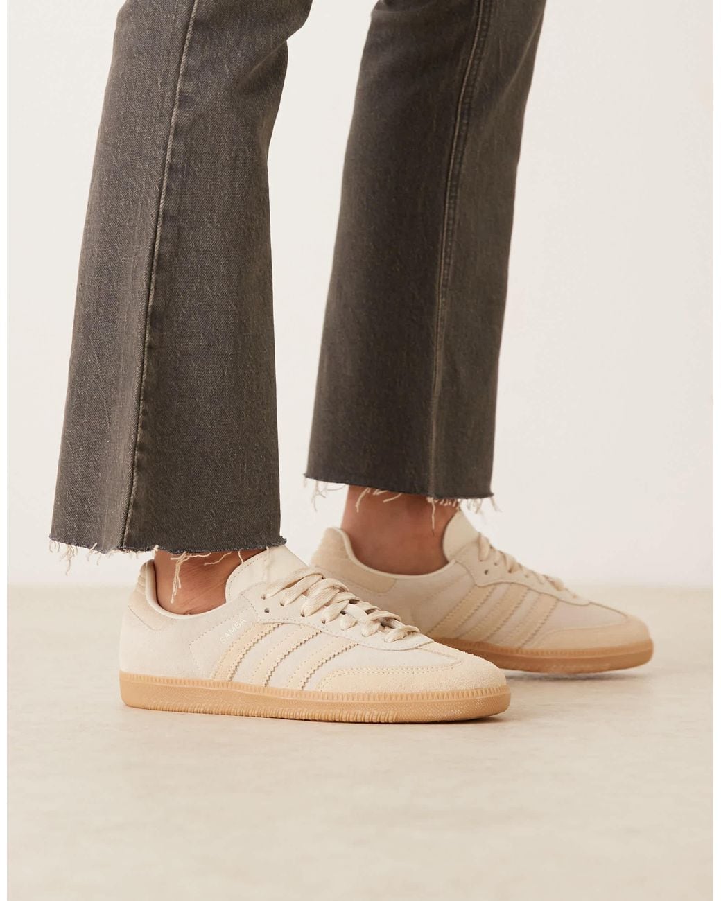 Samba og - baskets - crme/taupe adidas Originals en coloris Neutre | Lyst